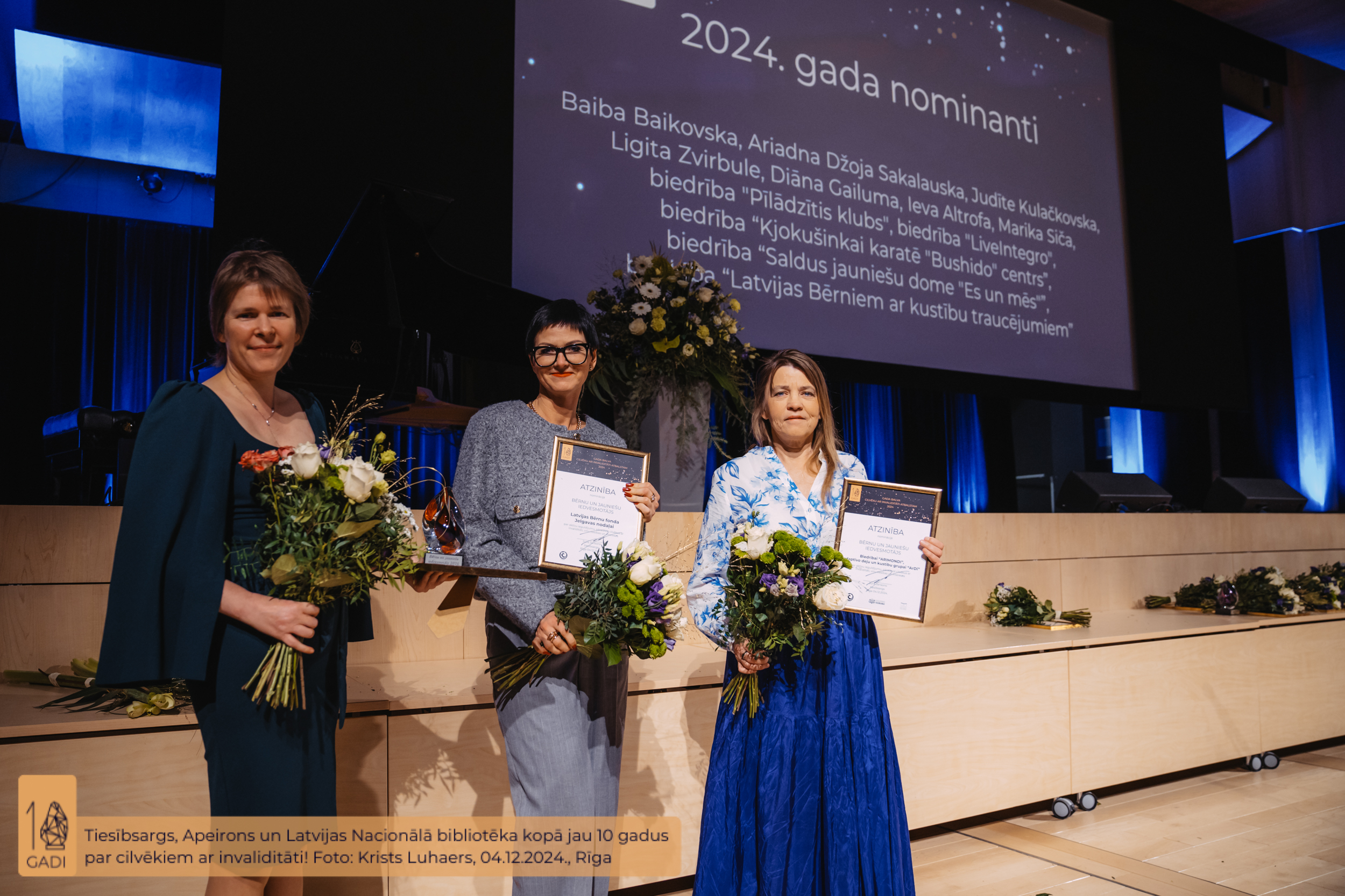 Kolektīvā snieguma balvas un atzinību saņēmējas nominācijā 