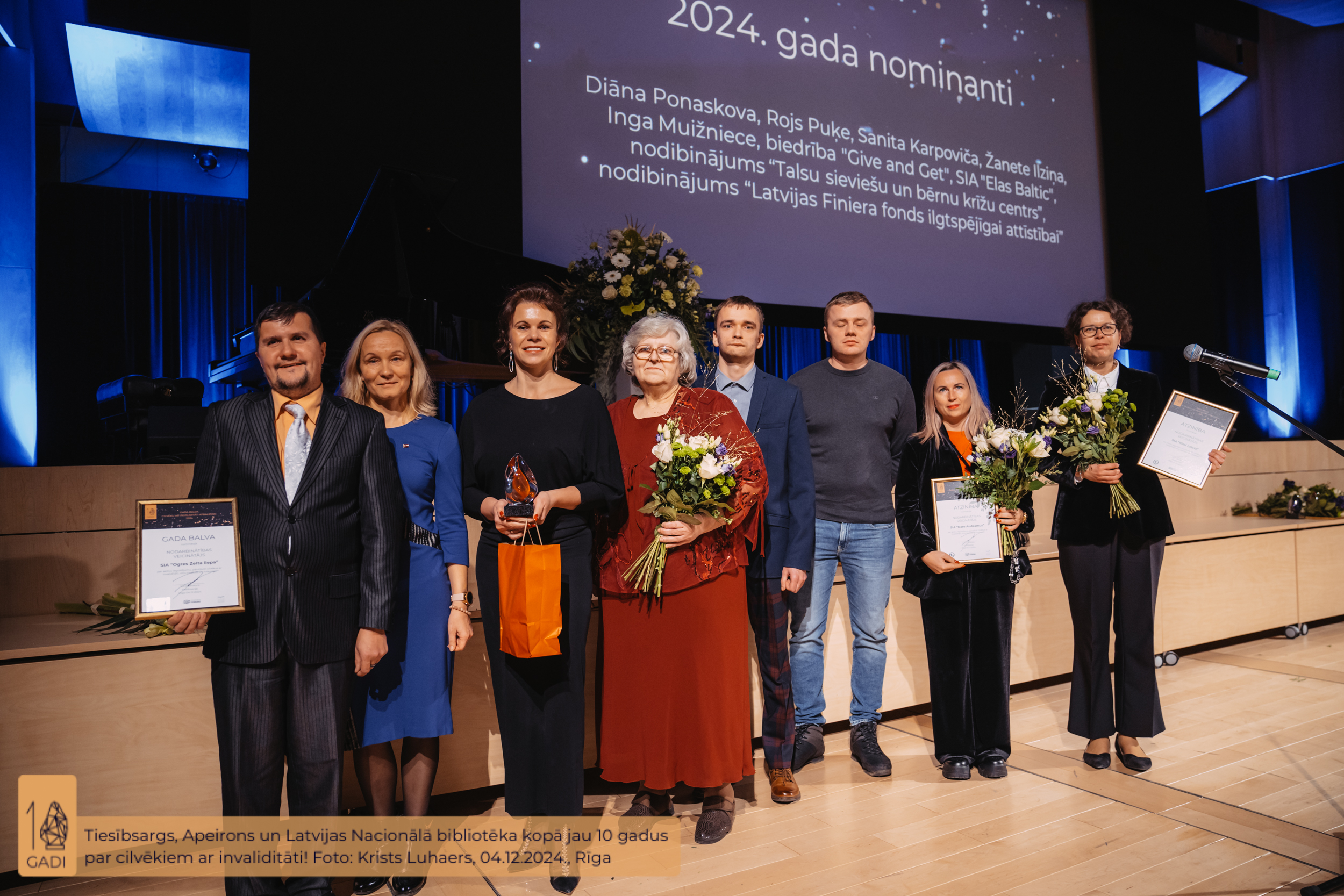 Kolektīvā snieguma balvas un atzinību saņēmēji nominācijā 