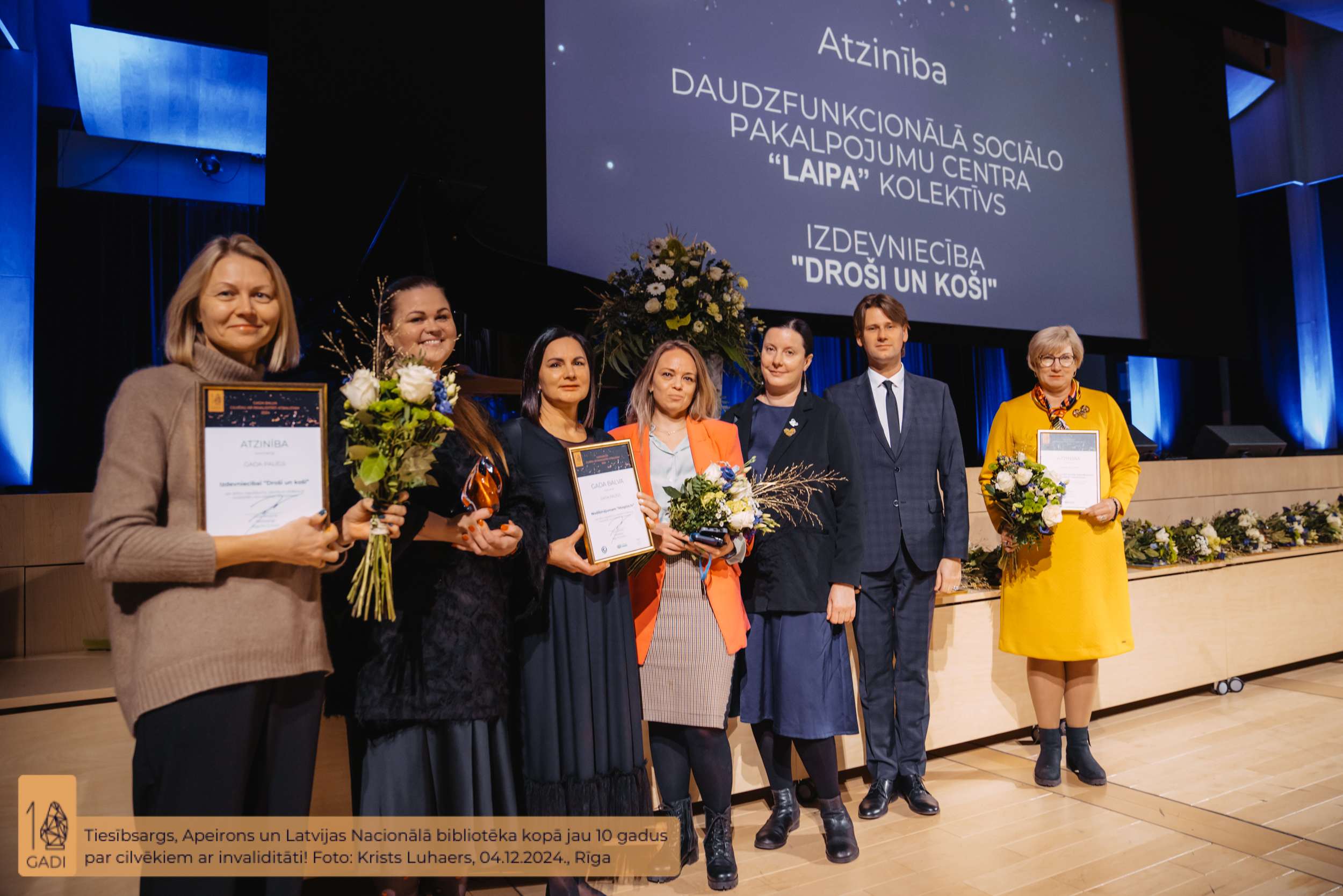 Kolektīvā snieguma atzinību un balvas saņēmēji nominācijā 